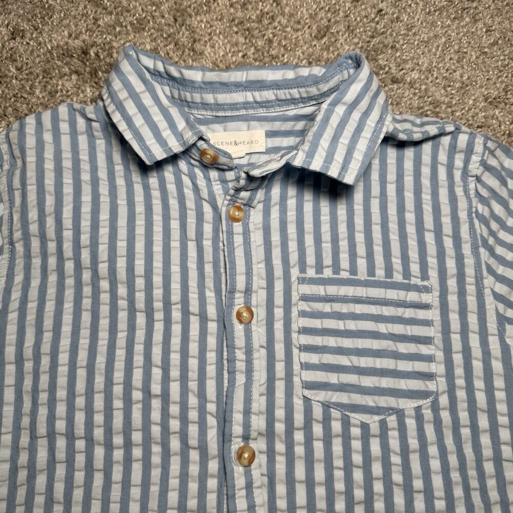 Size M 10/12 Boys Scene & Heard Blue And White Stripe